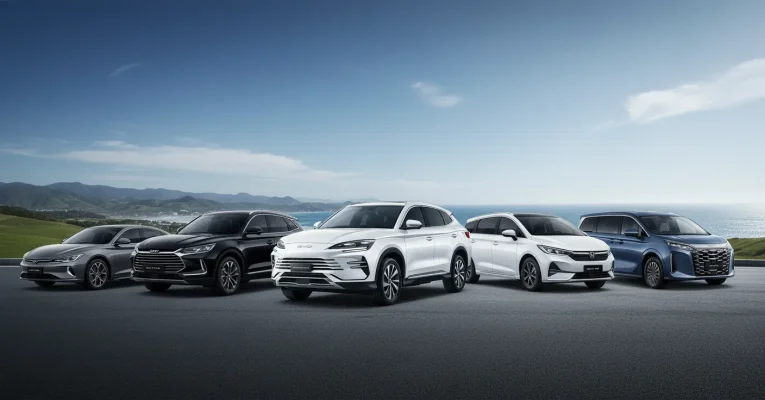 Khám phá các dòng xe điện BYD mới nhất – mua BYD trả góp HCM dễ dàng, lãi suất thấp, giao xe nhanh. Từ sedan đến SUV và MPV, phù hợp mọi nhu cầu di chuyển hiện đại.